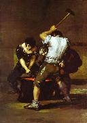 Francisco Jose de Goya La fragna (Smithy). Sweden oil painting artist